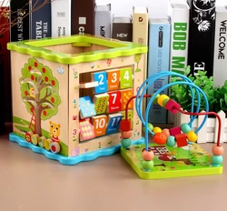 Детская развивающая деревянная игрушка уникуб подарок для мальчика и девочки