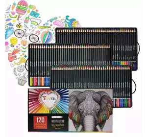 Большой VIP набор цветных карандашей 120 цветов